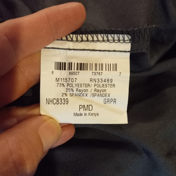 Landau Drawstring pants with pockets and cargo pockets. Gray/Charcoal - Picture 3 of 3